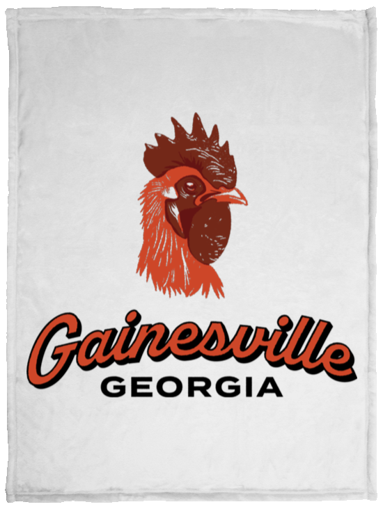 Gainesville Chicken Cozy Plush Fleece Blanket - 30x40