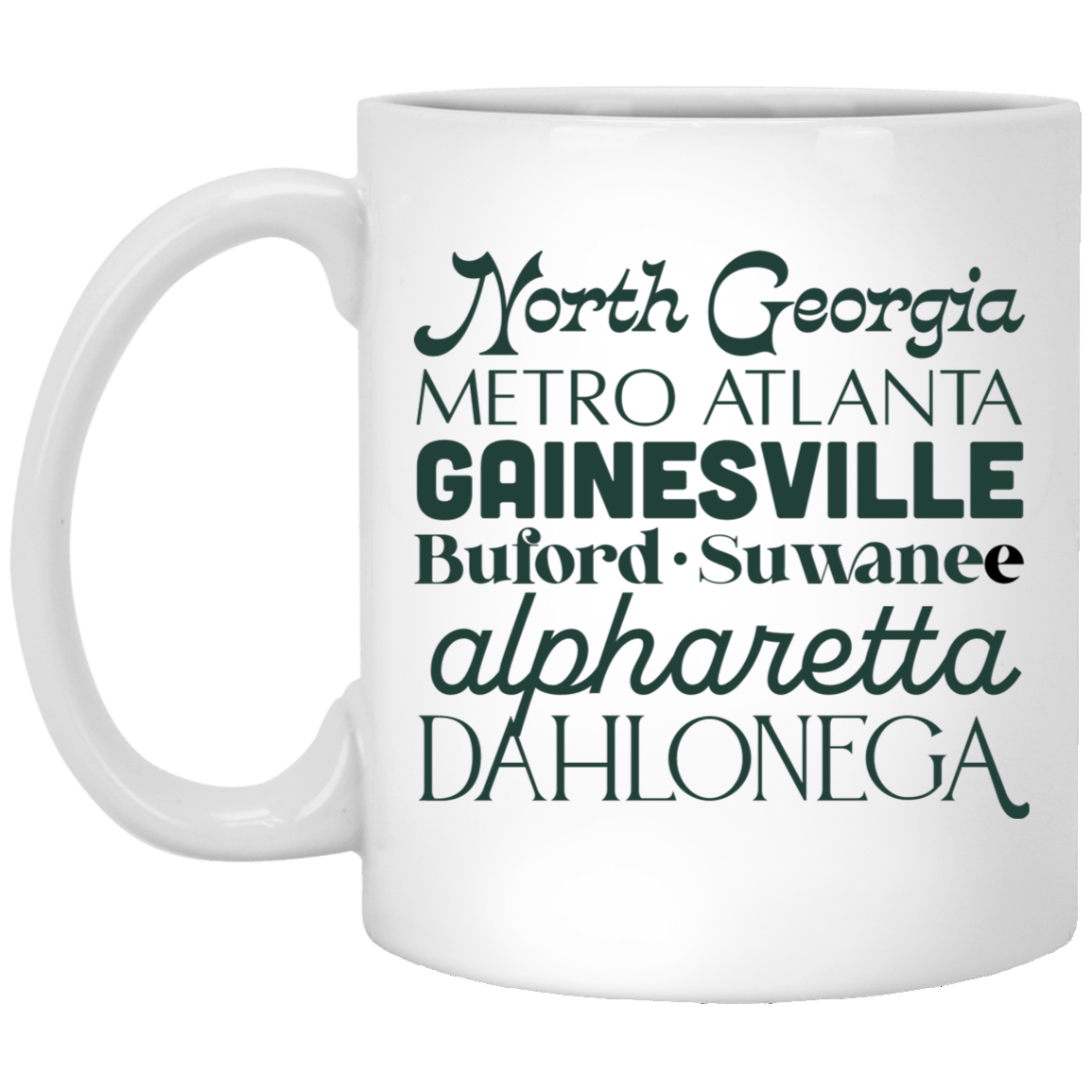 Cities 11oz White Mug