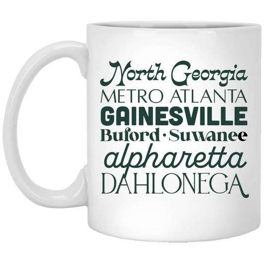 Cities 11oz White Mug