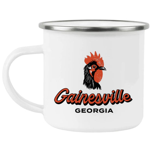 For Kaia_FINAL_Chicken 1 FC Gainesville Enamel Camping Mug