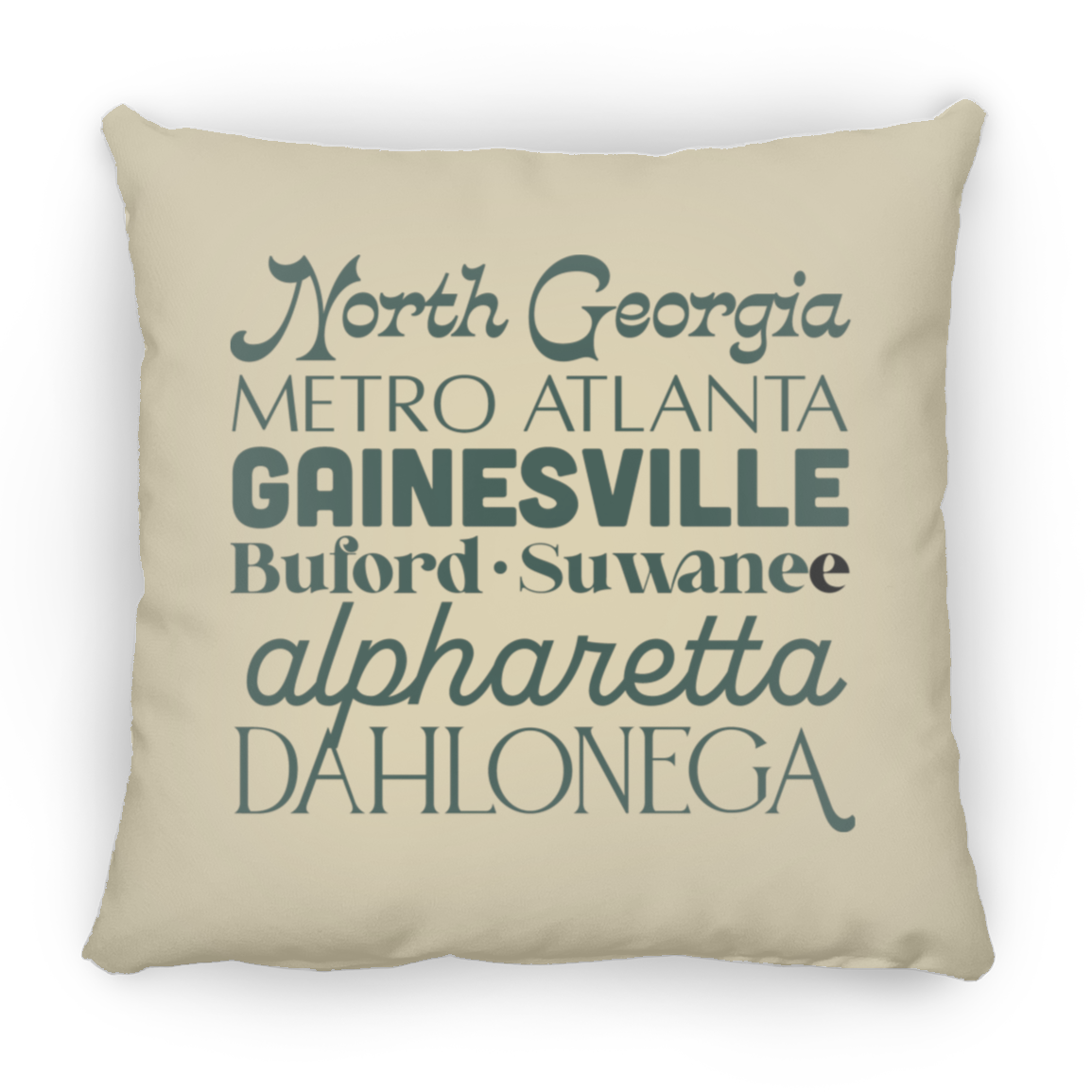 Cities Large Square Pillow
