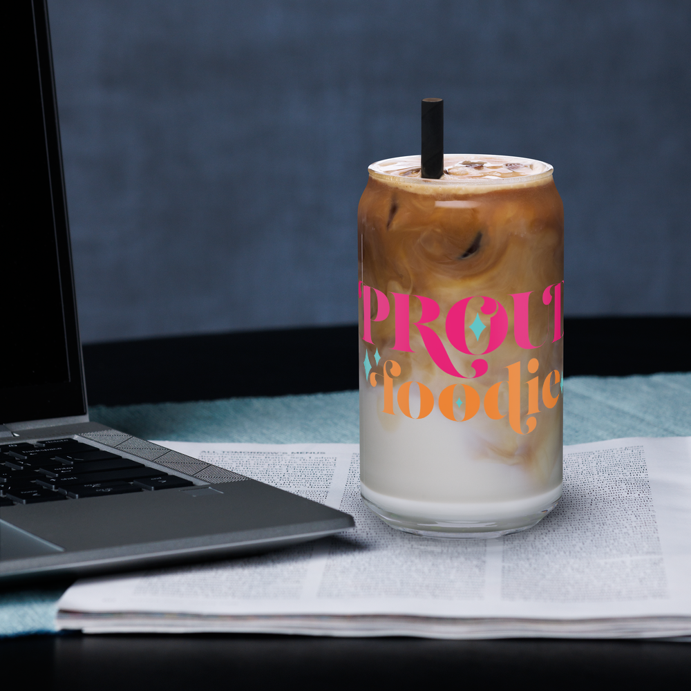 Proud Foodie Can-Shaped Glass