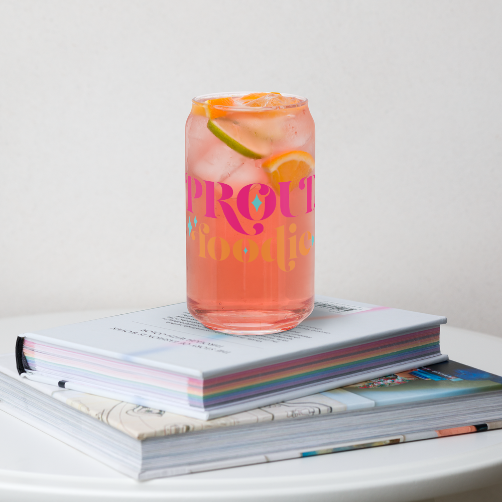 Proud Foodie Can-Shaped Glass