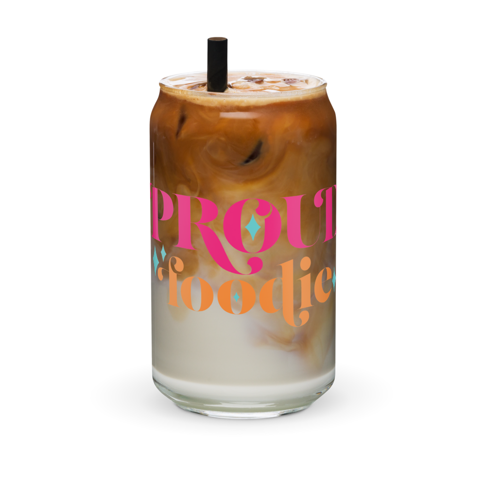 Proud Foodie Can-Shaped Glass