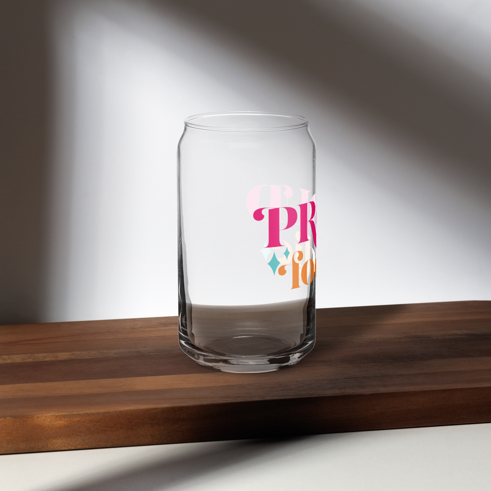 Proud Foodie Can-Shaped Glass