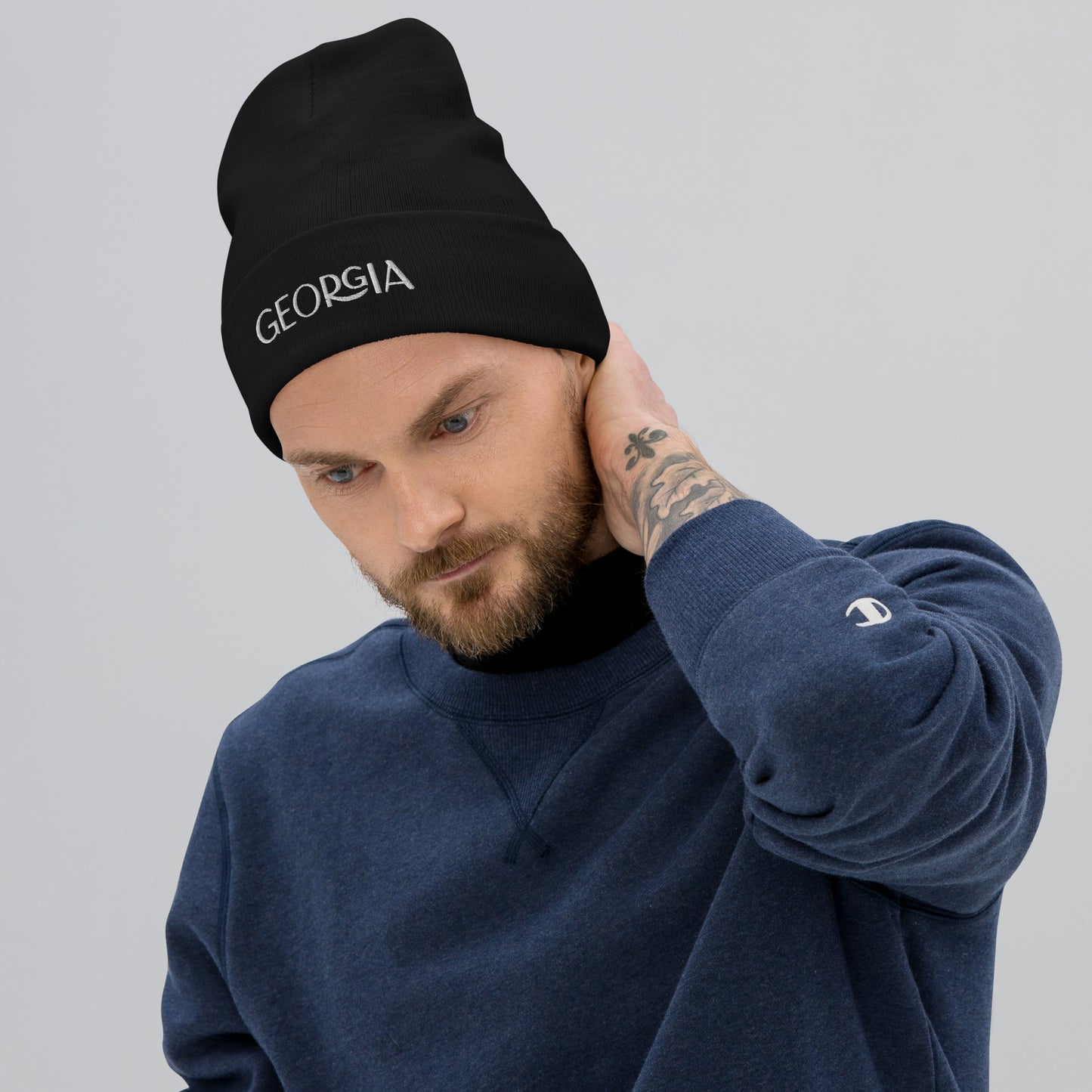 Georgia Embroidered Beanie