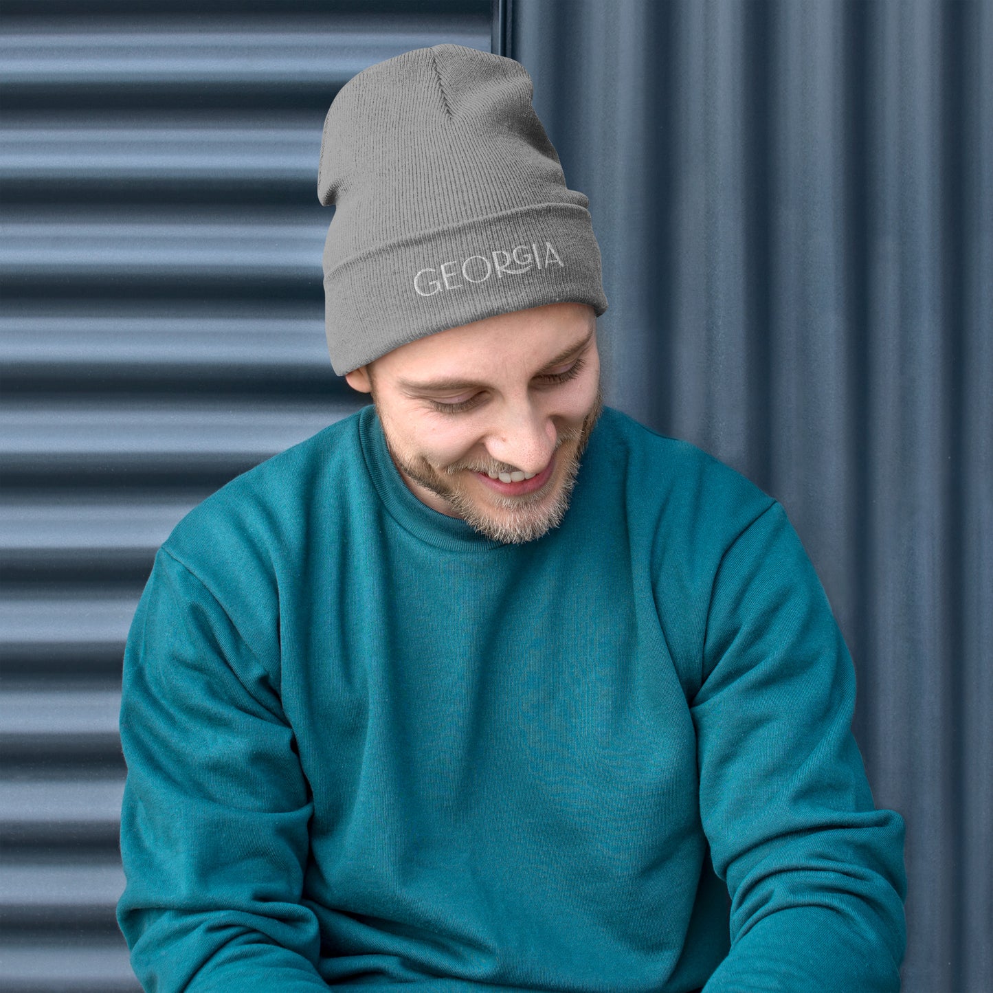 Georgia Embroidered Beanie