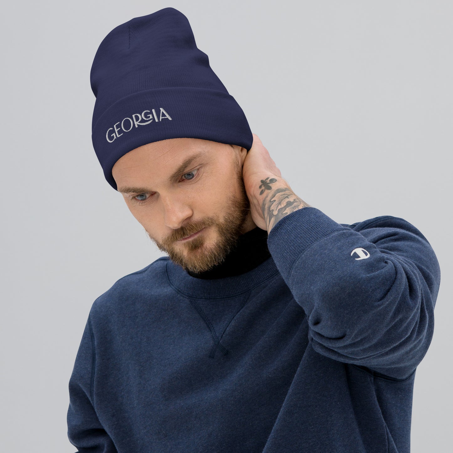 Georgia Embroidered Beanie