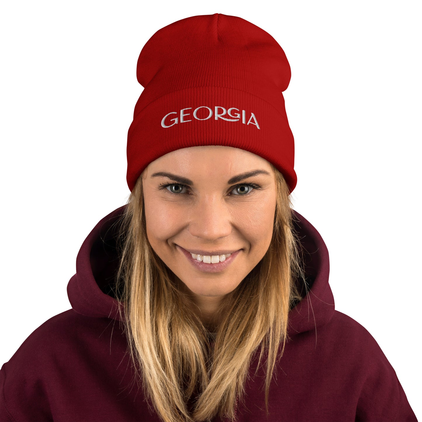 Georgia Embroidered Beanie