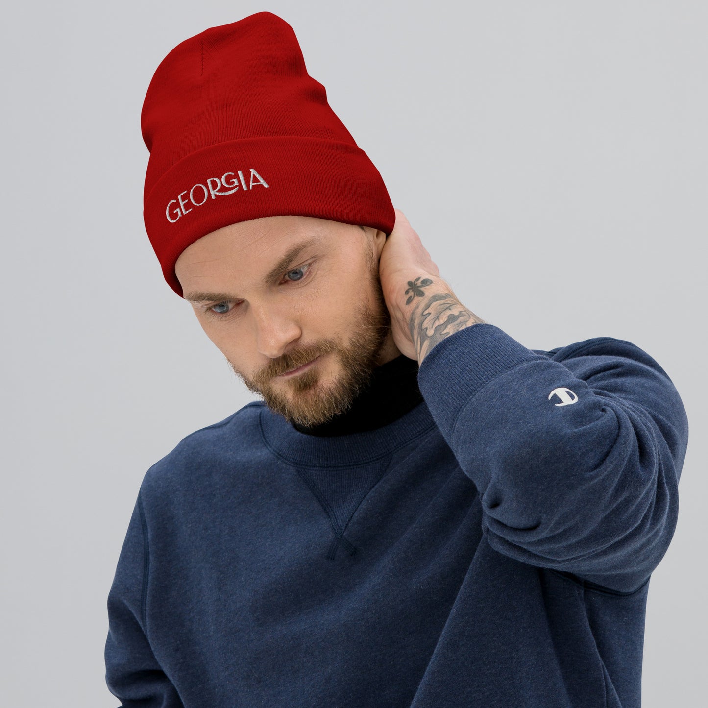 Georgia Embroidered Beanie