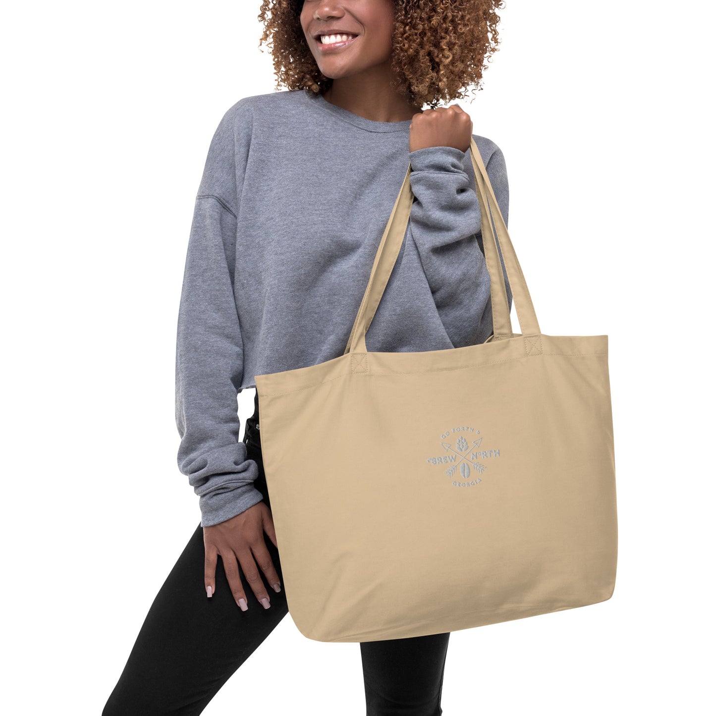Brew North Georgia Large Organic Tote Bag