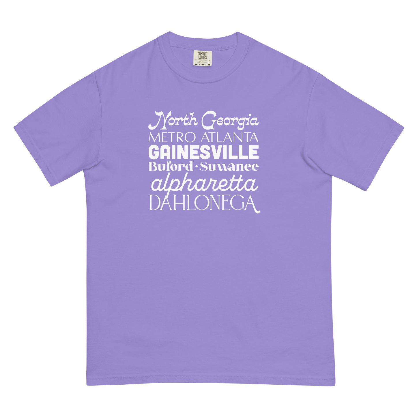 North Georgia Cities Comfort Colors Heavyweight T-Shirt