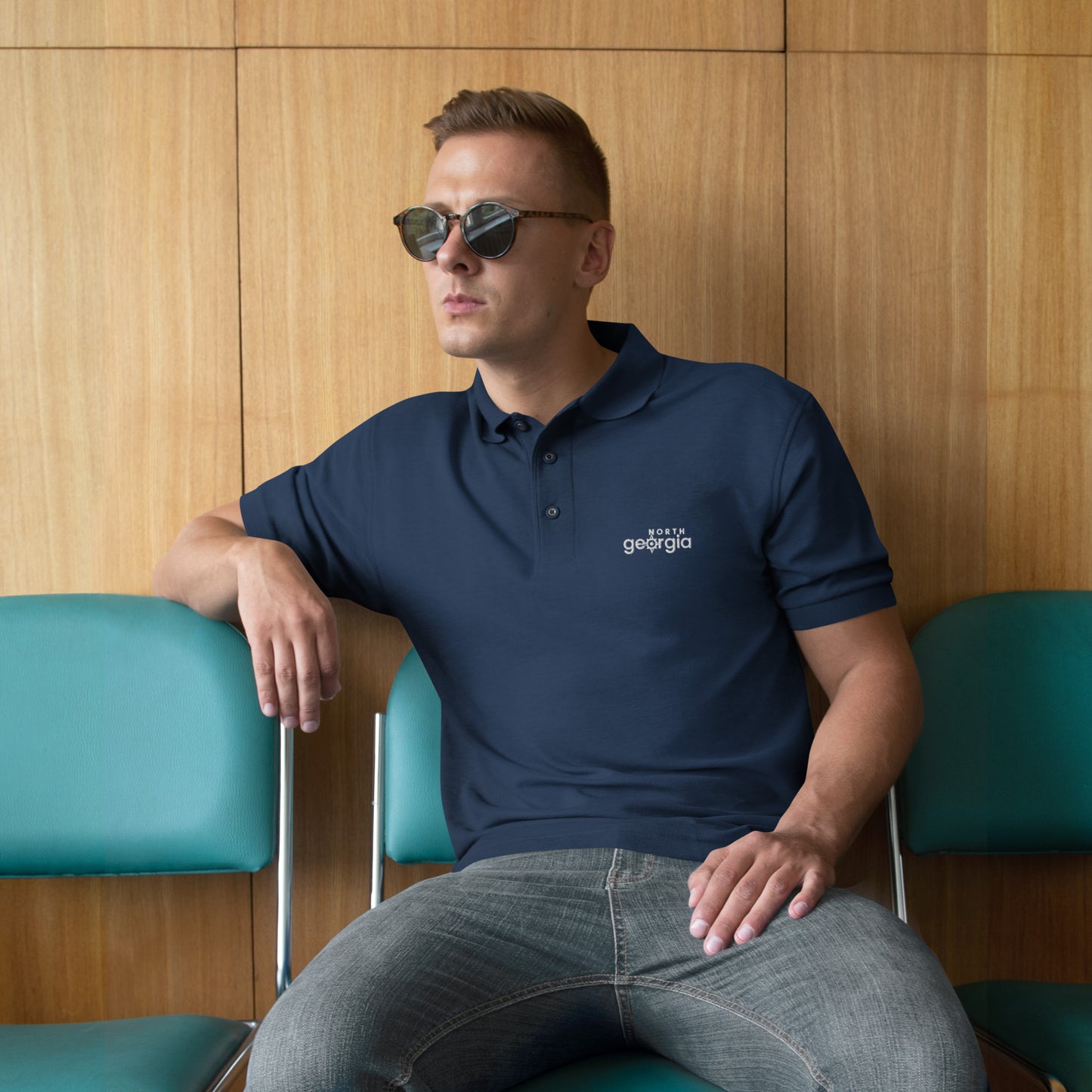 North Georgia Men's Premium Polo