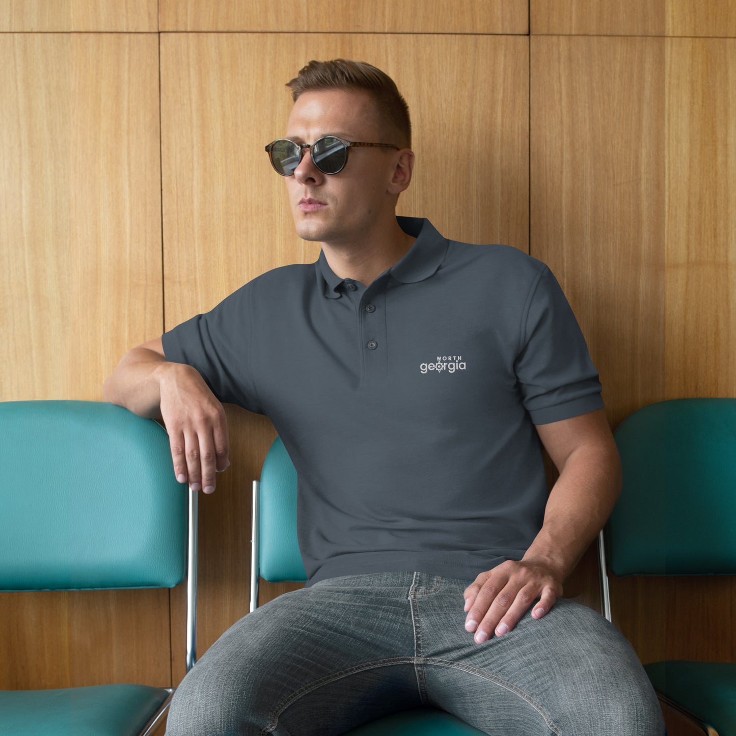 North Georgia Men's Premium Polo