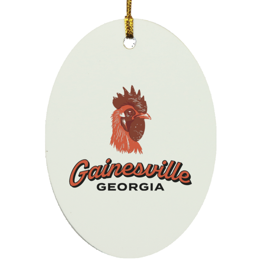 Gainesville Chicken Oval Ornament