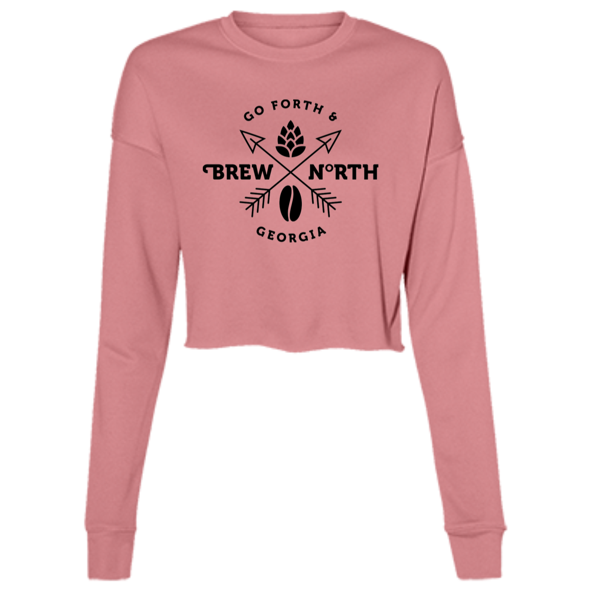 Brew North Ladies' Cropped Fleece Crew