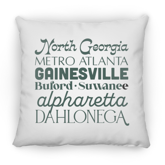 Cities Large Square Pillow