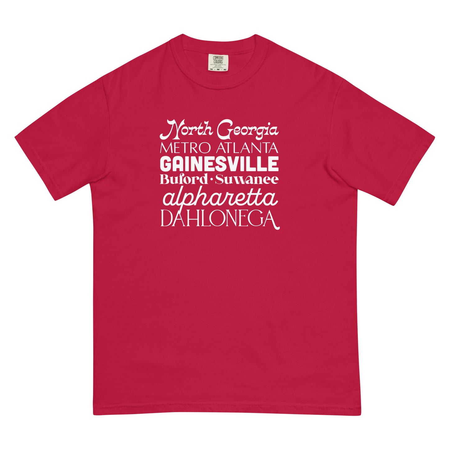North Georgia Cities Comfort Colors Heavyweight T-Shirt